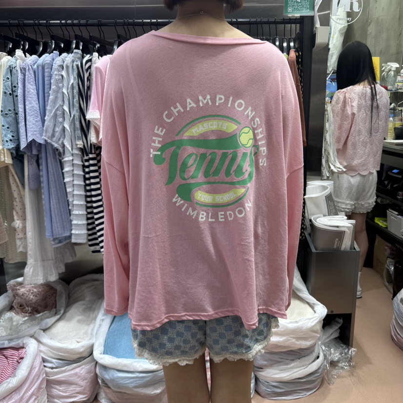 RUNWAY-런웨이韓國代購女裝新款職業25春夏熱賣時尚長袖T恤RUNWAY長袖T恤