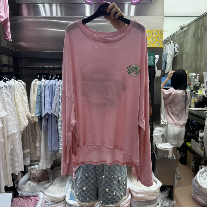 RUNWAY-런웨이韓國代購女裝新款職業25春夏熱賣時尚長袖T恤RUNWAY長袖T恤圖色2