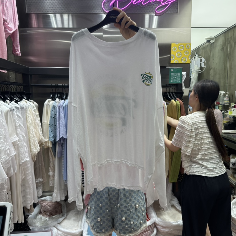 RUNWAY-런웨이韓國代購女裝新款職業25春夏熱賣時尚長袖T恤RUNWAY長袖T恤圖色4