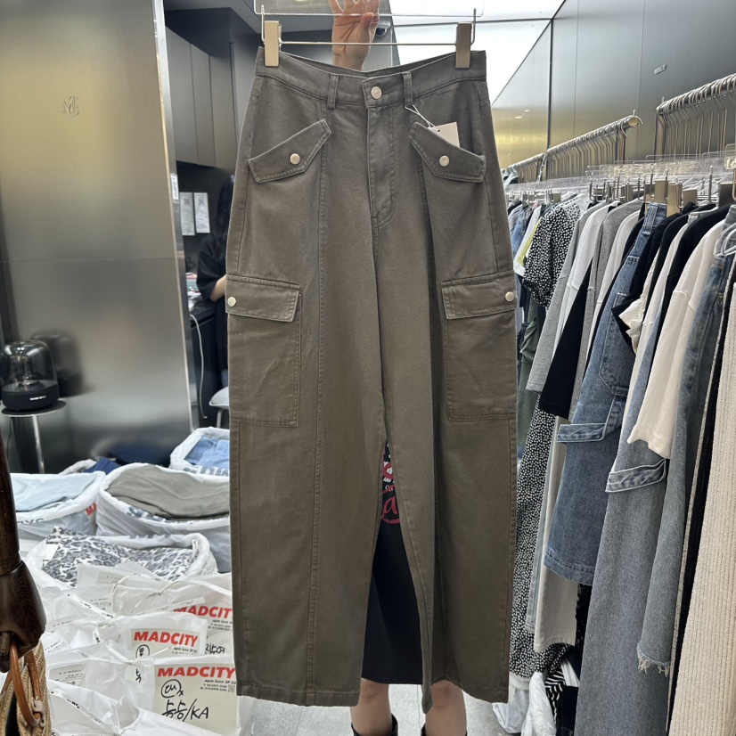 MADCITY韓國直郵女士新款職業真品熱賣休閑時尚推薦25春夏休閑褲MADCITY休閑褲