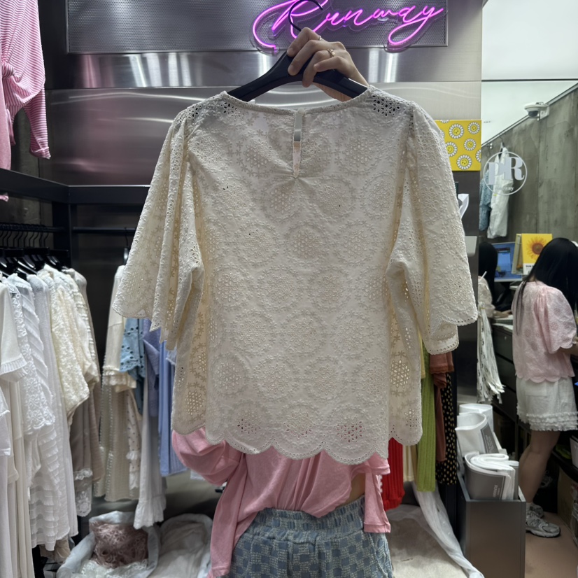 RUNWAY-런웨이東大門實拍女裝新品熱賣職業時尚襯衫蕾絲衫RUNWAY襯衫/蕾絲衫
