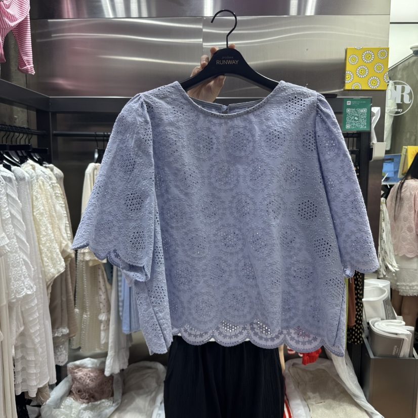 RUNWAY-런웨이東大門實拍女裝新品熱賣職業時尚襯衫蕾絲衫RUNWAY襯衫/蕾絲衫圖色3
