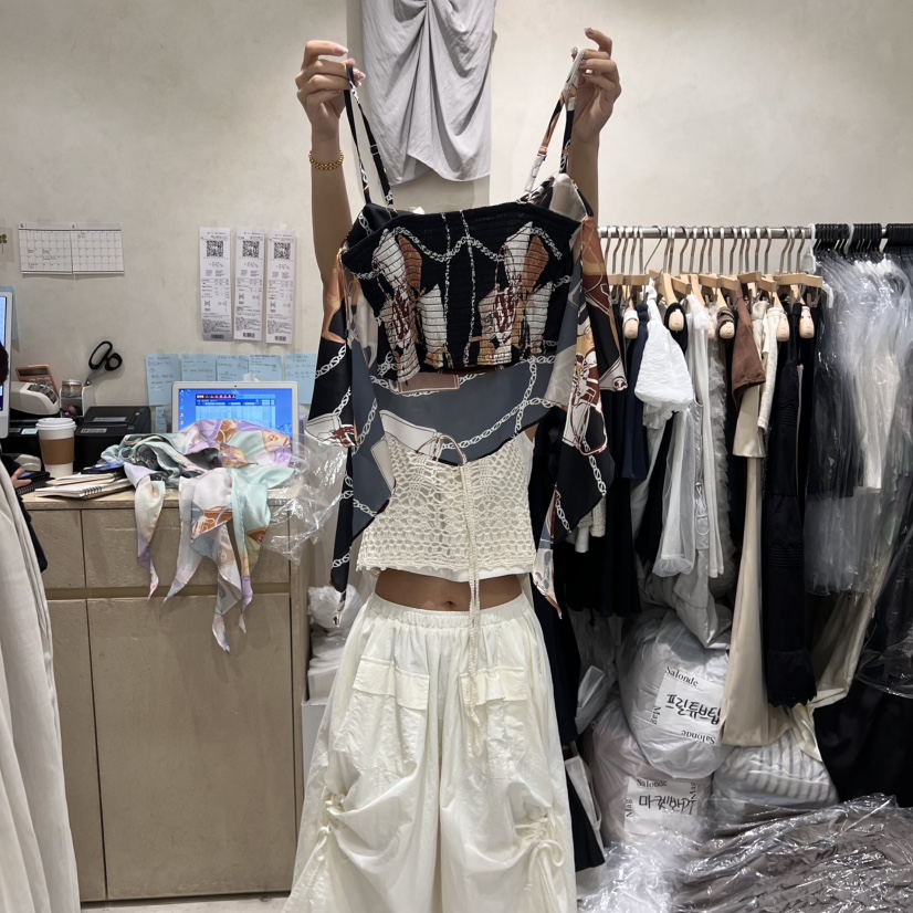 SALONDEMAG韓國代購女士新品時尚休閑真品推薦職業吊帶背心SALONDEMAG吊帶/背心