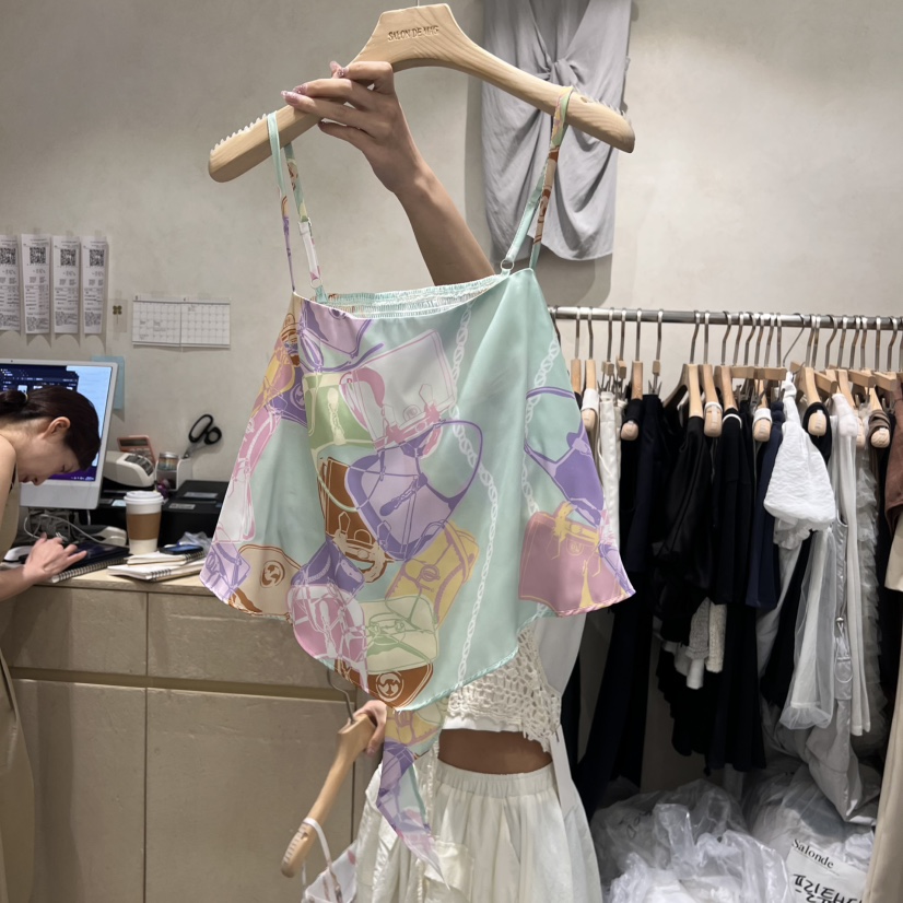 SALONDEMAG韓國代購女士新品時尚休閑真品推薦職業吊帶背心SALONDEMAG吊帶/背心
