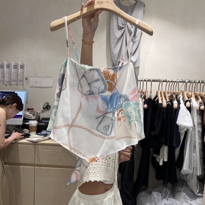 SALONDEMAG韓國代購女士新品時尚休閑真品推薦職業吊帶背心SALONDEMAG吊帶/背心