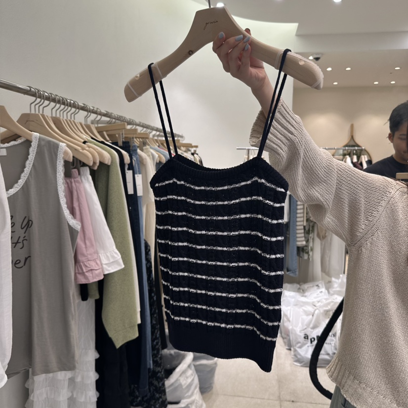 GRACIA東大門直郵女裝新品職業25春夏時尚熱賣休閑吊帶背心GRACIA吊帶/背心圖色3