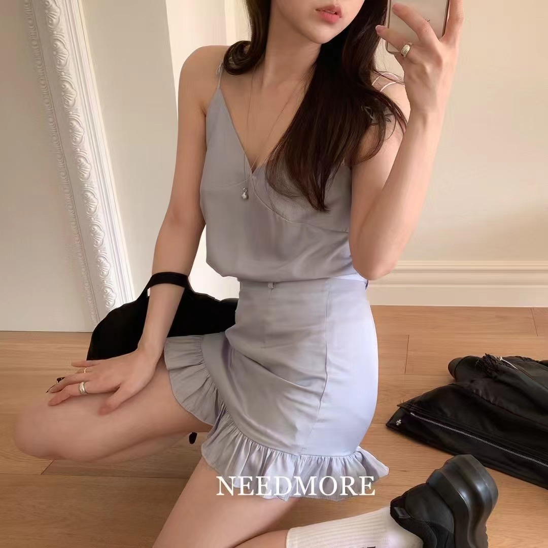 NEED MORE韓國代購女士新品職業推薦25春夏休閑時尚吊帶背心NEED MORE吊帶/背心