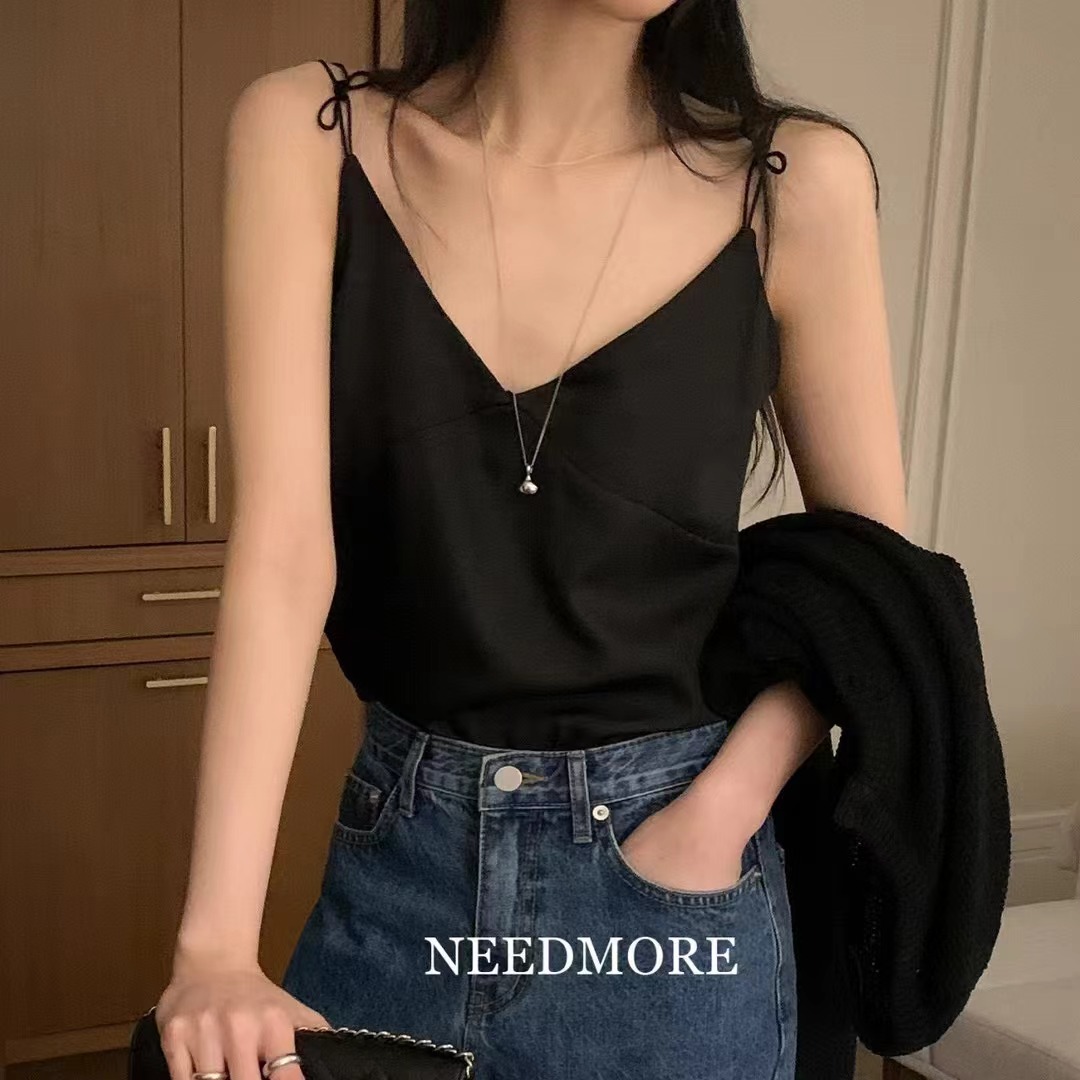 NEED MORE韓國代購女士新品職業推薦25春夏休閑時尚吊帶背心NEED MORE吊帶/背心圖色2