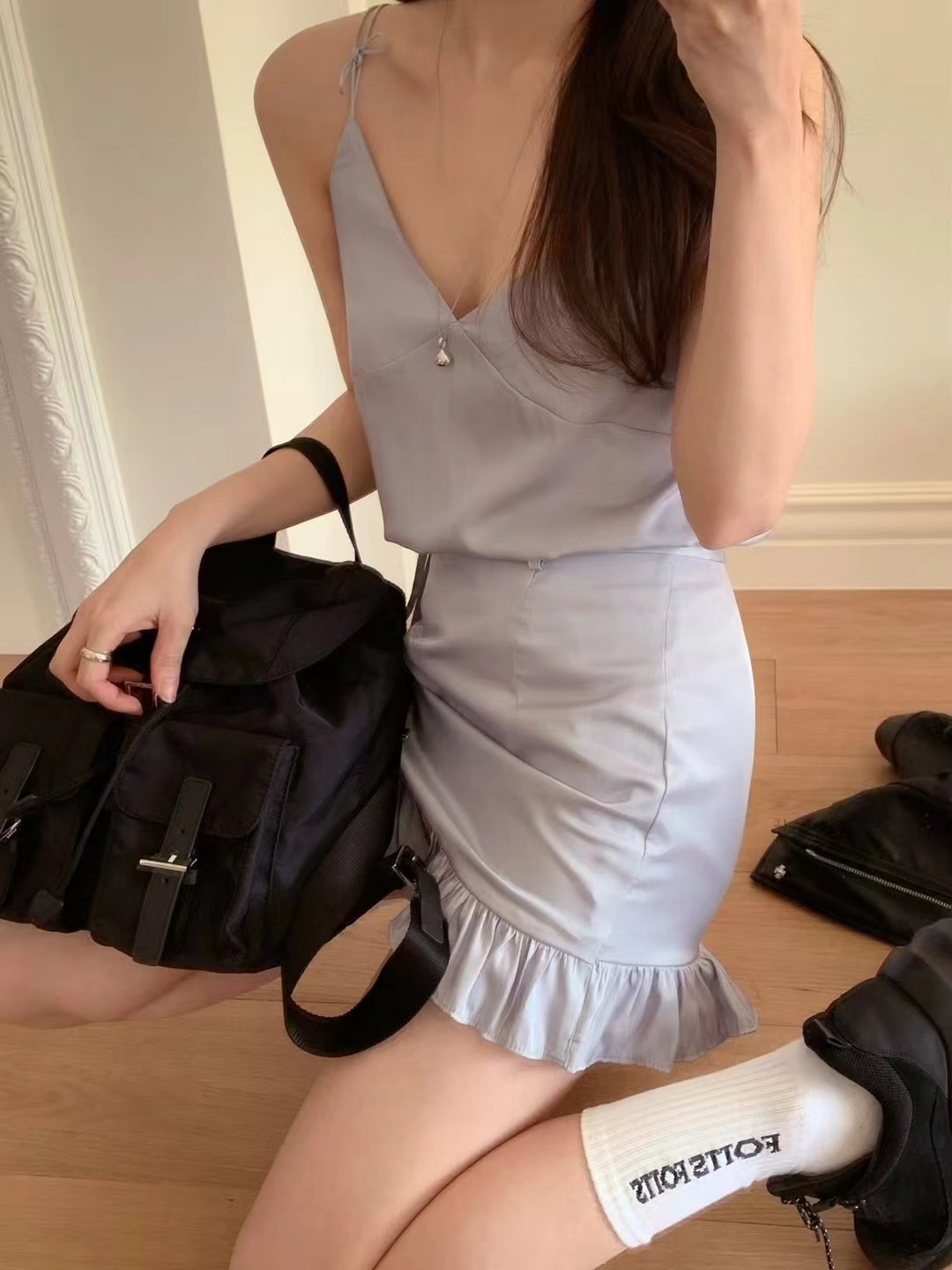 NEED MORE韓國代購女士新品職業推薦25春夏休閑時尚吊帶背心NEED MORE吊帶/背心圖色3
