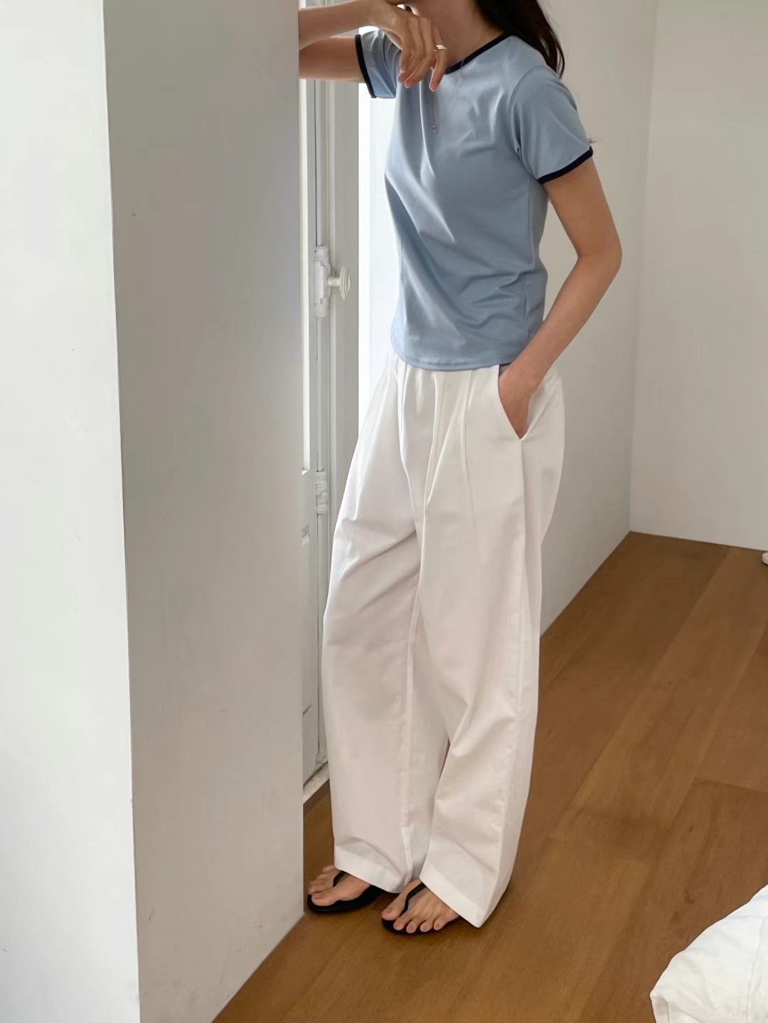 SOMETHINGELSE韓國直郵㊣東大門實拍女裝新款25春夏人氣T恤SOMETHINGELSET恤