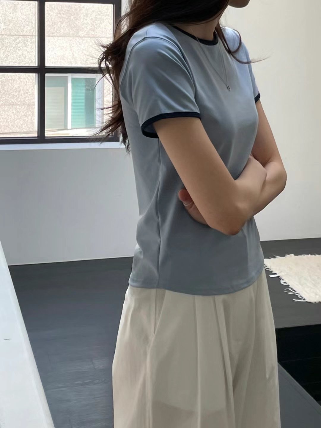 SOMETHINGELSE韓國直郵㊣東大門實拍女裝新款25春夏人氣T恤SOMETHINGELSET恤
