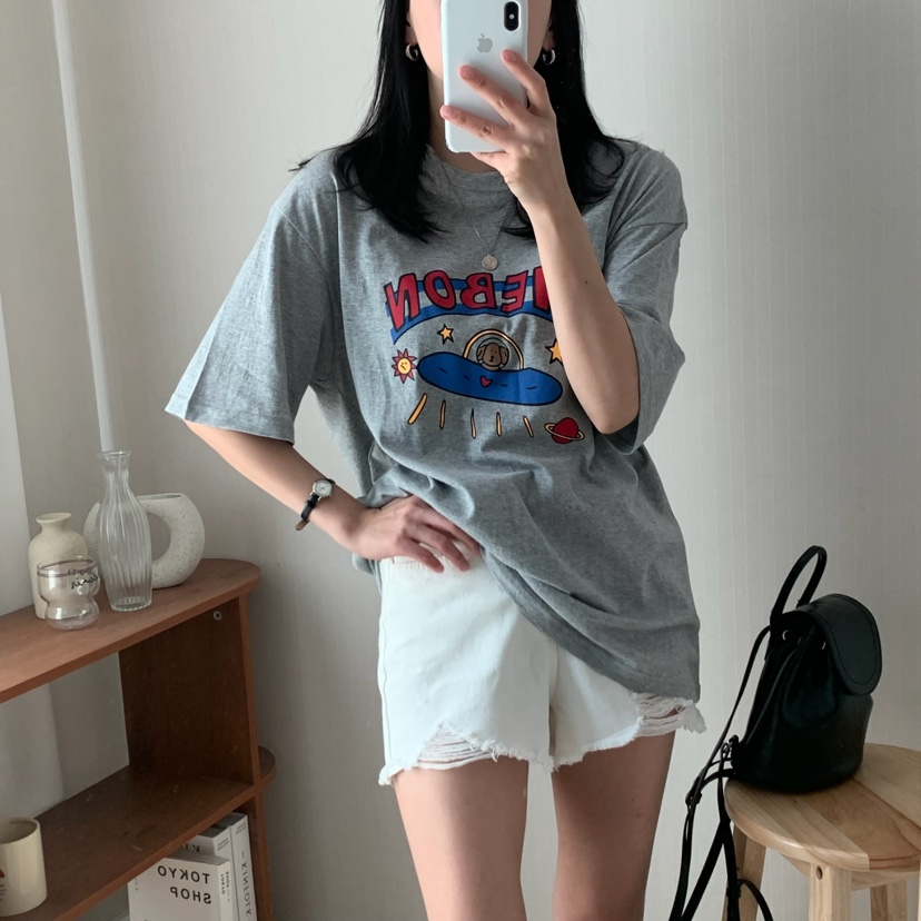 HELLO JINI韓國㊣直郵東大門代購女裝新品25春夏時尚人氣T恤HELLO JINIT恤