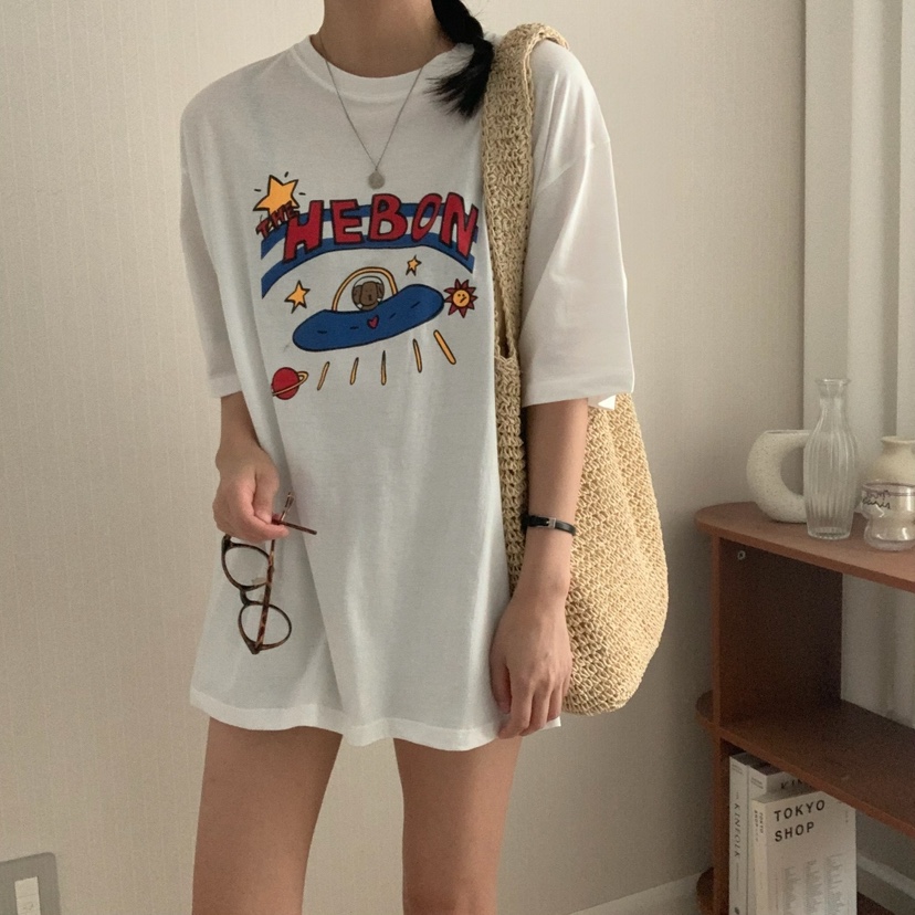 HELLO JINI韓國㊣直郵東大門代購女裝新品25春夏時尚人氣T恤HELLO JINIT恤