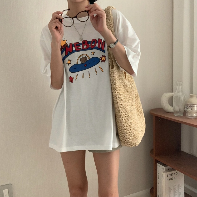 HELLO JINI韓國㊣直郵東大門代購女裝新品25春夏時尚人氣T恤HELLO JINIT恤