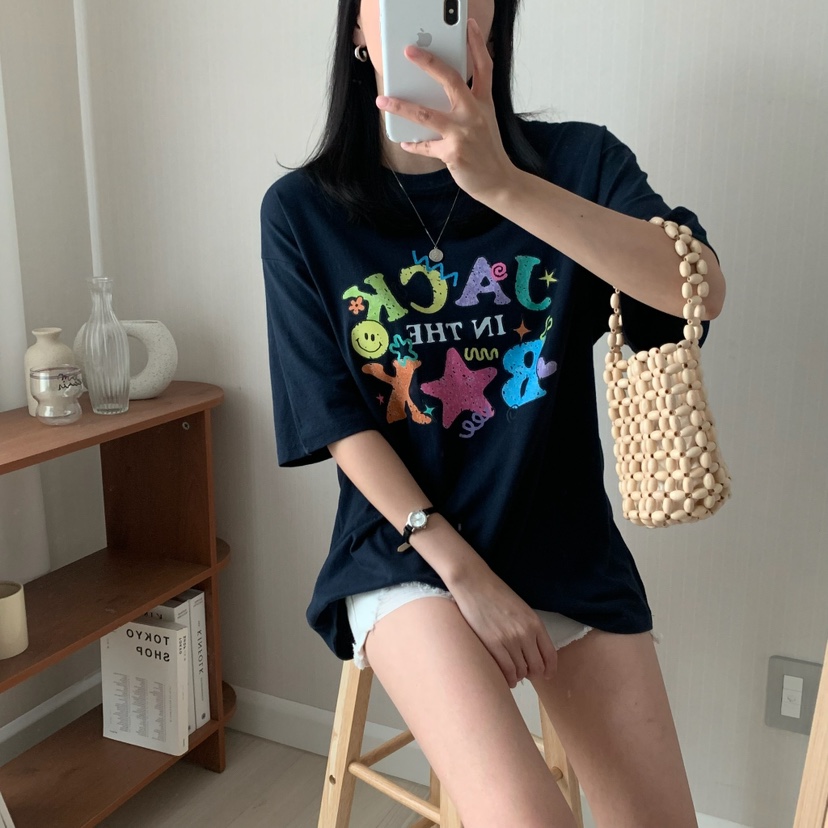 FROMJINI韓國直郵㊣女裝新款25春夏熱賣時尚人氣推薦休閑T恤FROMJINIT恤
