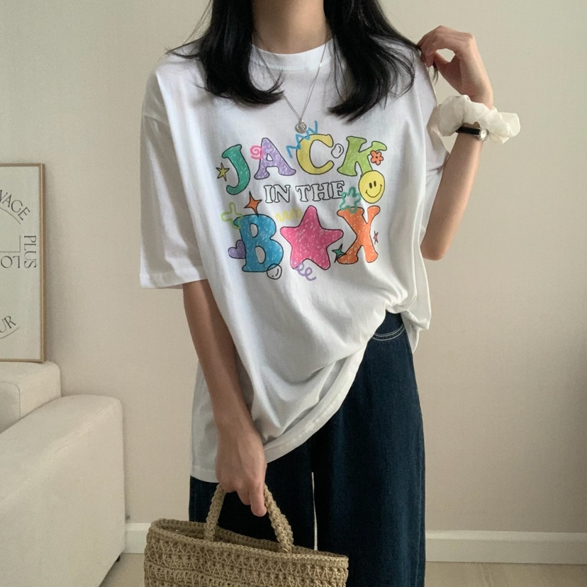 FROMJINI韓國直郵㊣女裝新款25春夏熱賣時尚人氣推薦休閑T恤FROMJINIT恤