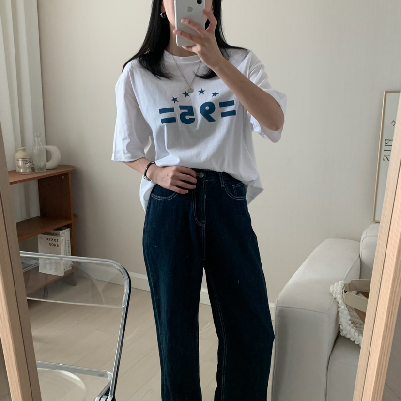 HELLO JINI韓國直郵㊣女裝新品人氣熱賣25春夏休閑時尚T恤HELLO JINIT恤