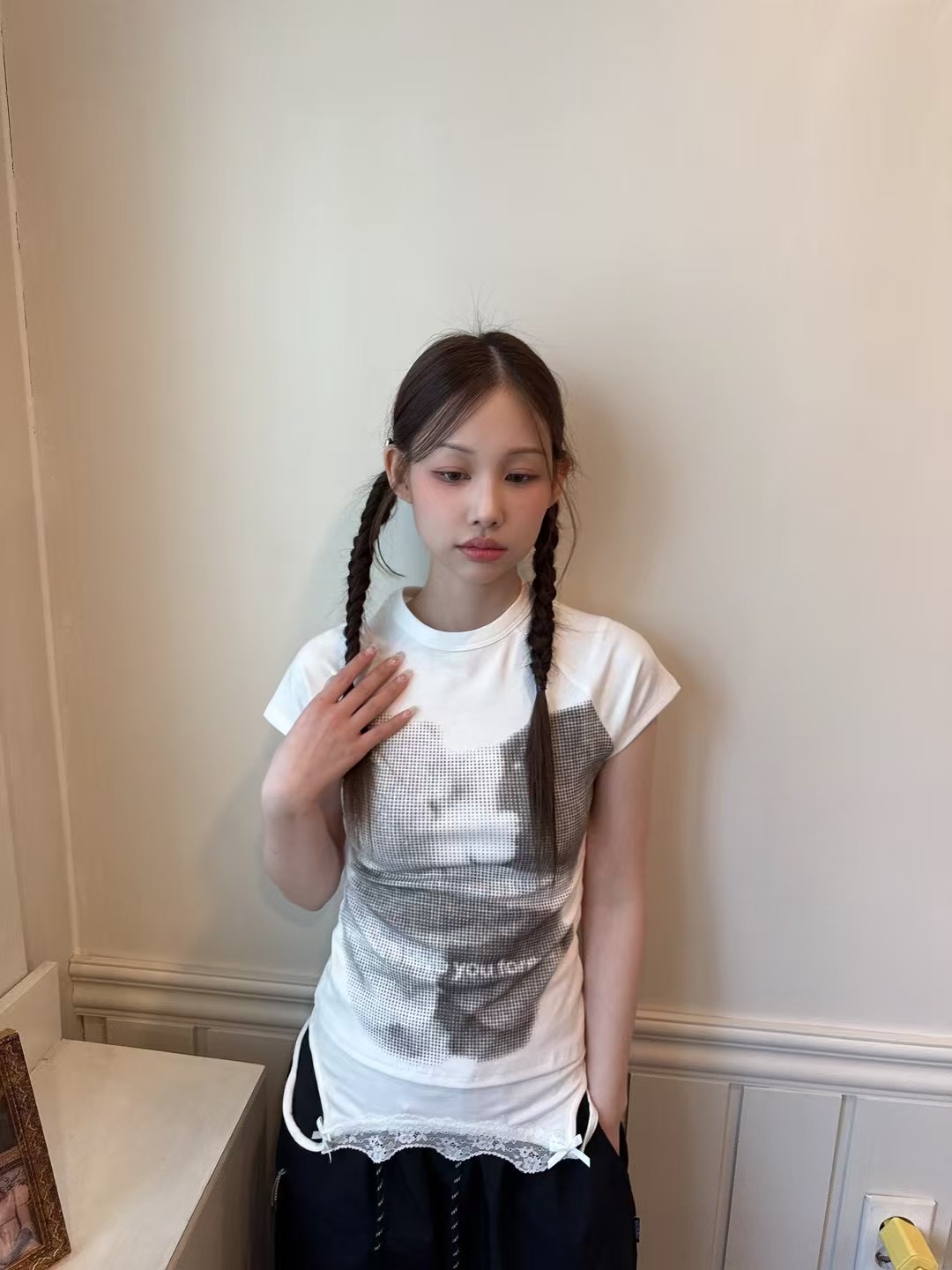 THEHANDS韓國直郵㊣女裝新品休閑熱賣25春夏時尚人氣推薦T恤THEHANDST恤