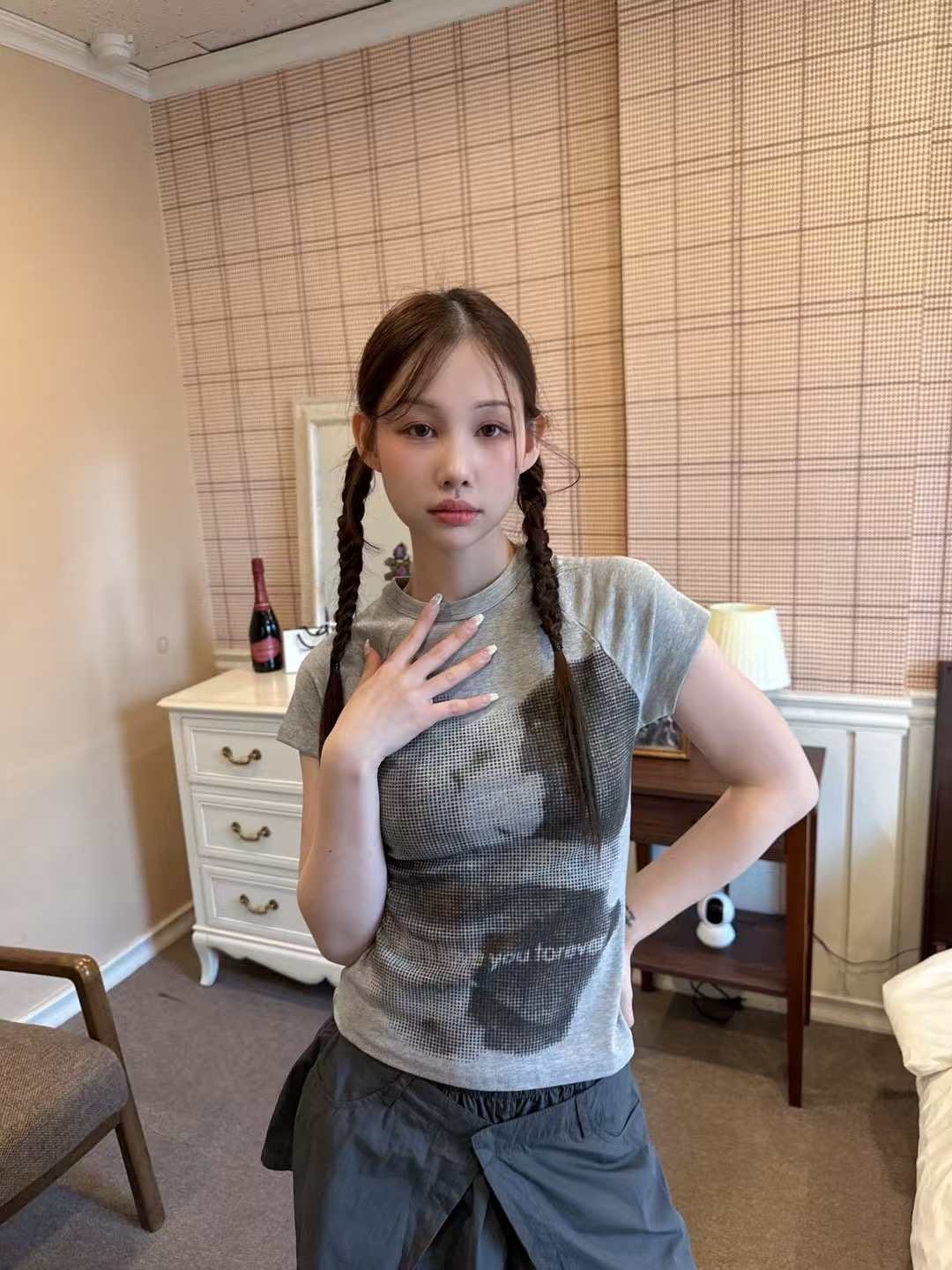 THEHANDS韓國直郵㊣女裝新品休閑熱賣25春夏時尚人氣推薦T恤THEHANDST恤