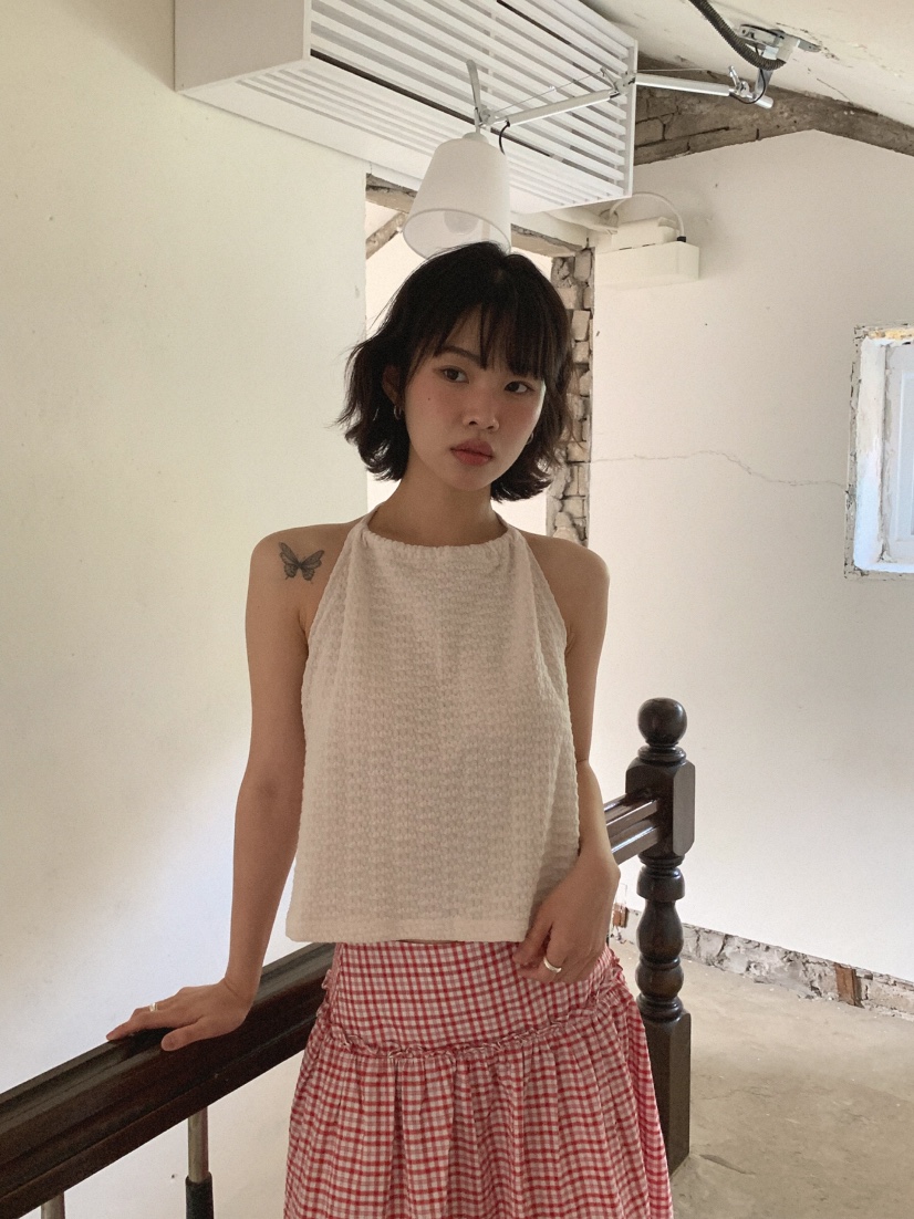 SLAT韓國㊣直郵東大門代購女裝新款25春夏時尚休閑吊帶背心SLAT吊帶/背心