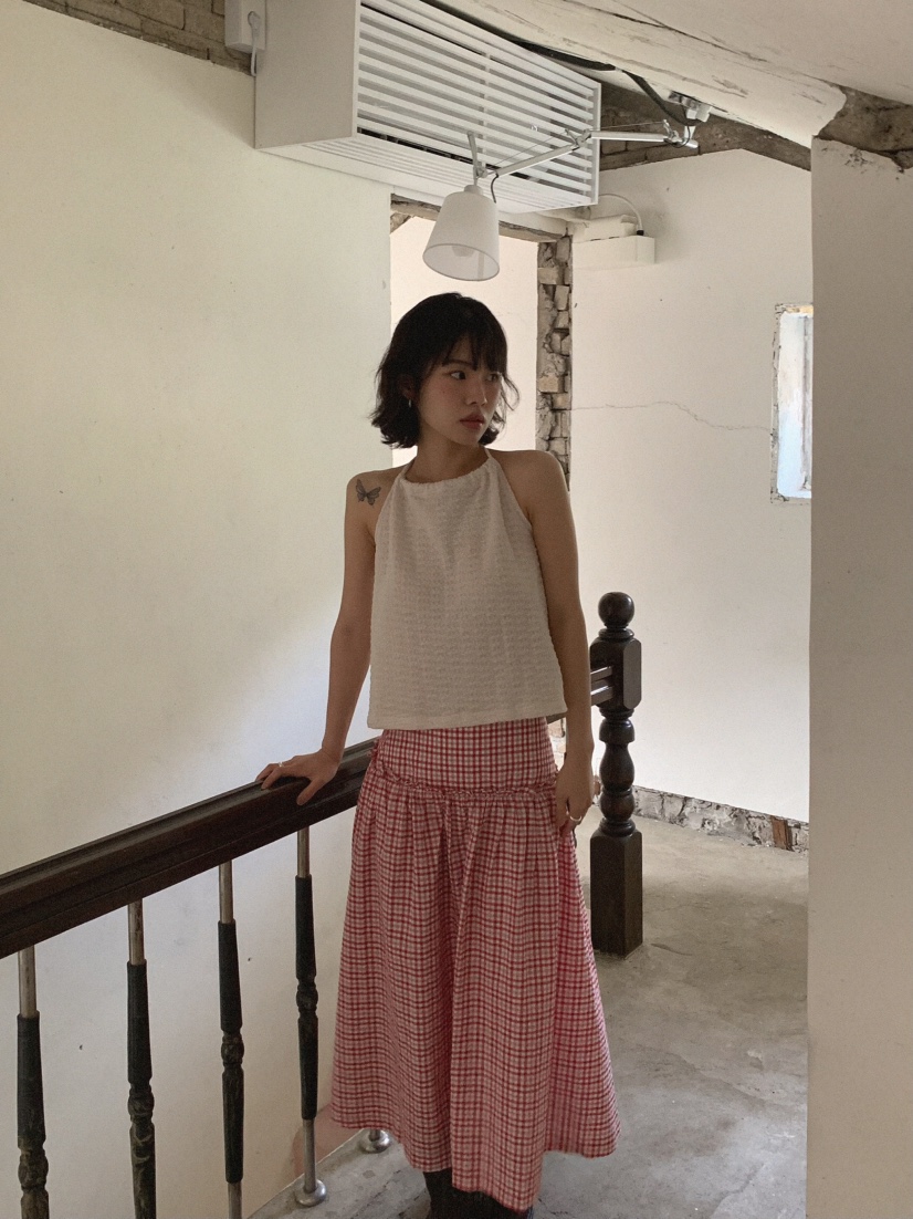 SLAT韓國㊣直郵東大門代購女裝新款25春夏時尚休閑吊帶背心SLAT吊帶/背心
