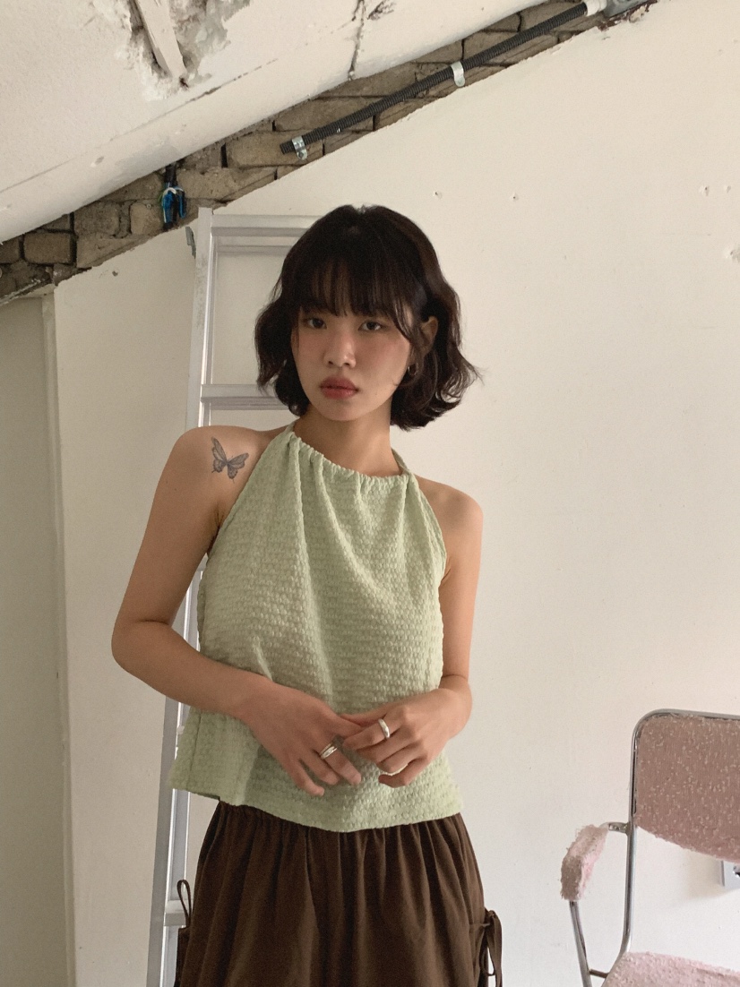 SLAT韓國㊣直郵東大門代購女裝新款25春夏時尚休閑吊帶背心SLAT吊帶/背心