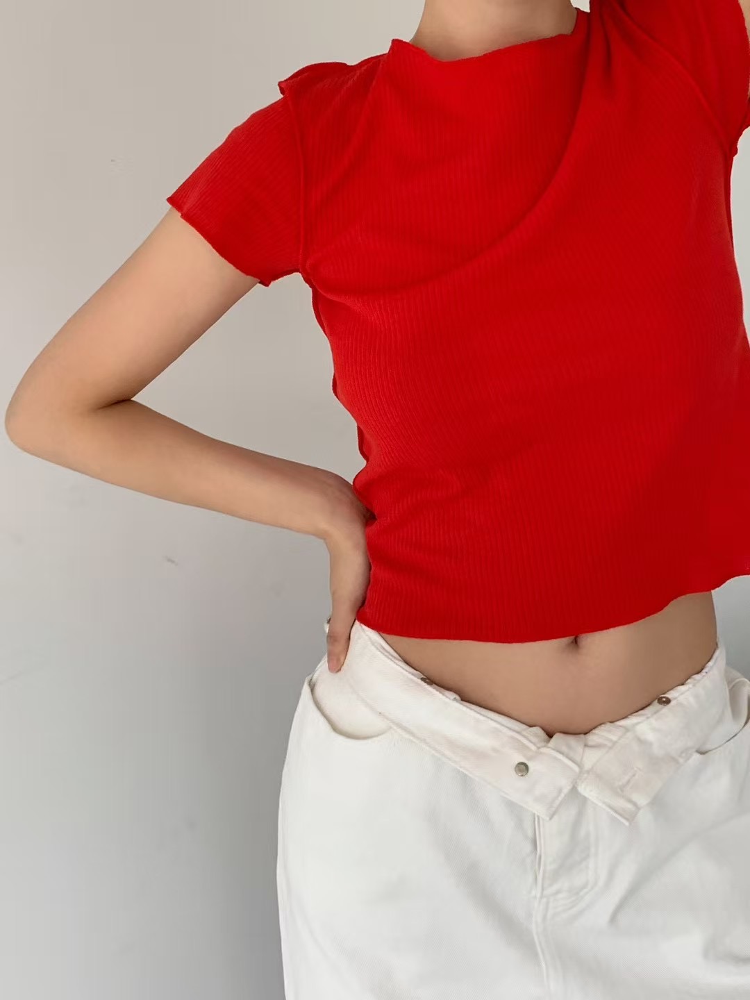SOIL直郵韓國代購㊣女裝新品熱賣推薦25春夏時尚休閑人氣T恤SOILT恤圖色2