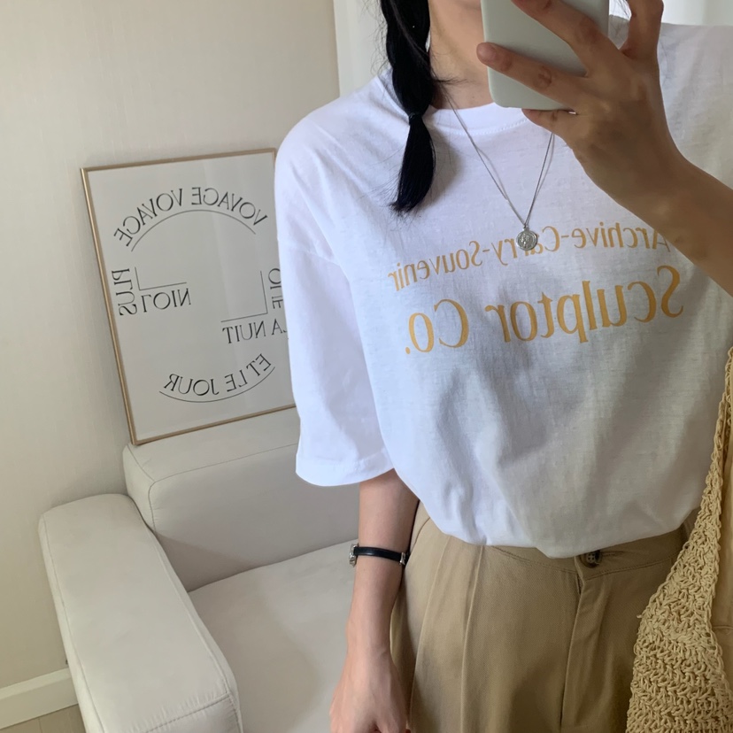 HELLO JINI韓國直郵㊣女裝新品推薦25春夏時尚人氣休閑T恤HELLO JINIT恤