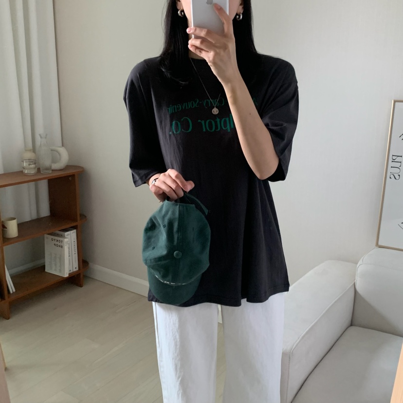 HELLO JINI韓國直郵㊣女裝新品推薦25春夏時尚人氣休閑T恤HELLO JINIT恤