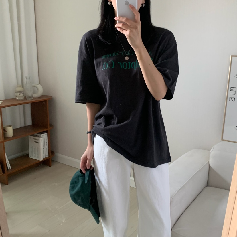 HELLO JINI韓國直郵㊣女裝新品推薦25春夏時尚人氣休閑T恤HELLO JINIT恤