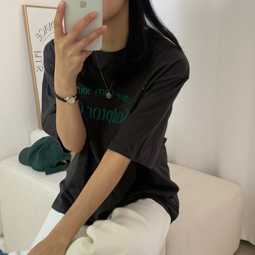 HELLO JINI韓國直郵㊣女裝新品推薦25春夏時尚人氣休閑T恤HELLO JINIT恤