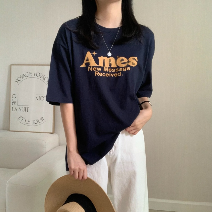 HELLO JINI韓國㊣直郵東大門代購女裝新款25春夏推薦人氣T恤HELLO JINIT恤