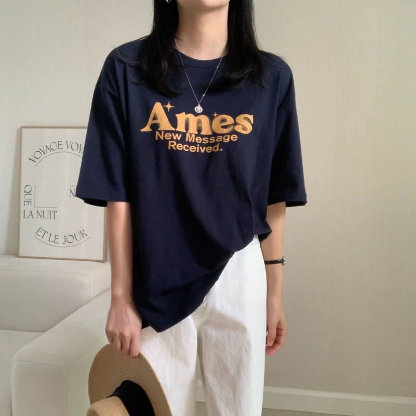 HELLO JINI韓國㊣直郵東大門代購女裝新款25春夏推薦人氣T恤HELLO JINIT恤