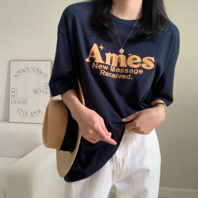 HELLO JINI韓國㊣直郵東大門代購女裝新款25春夏推薦人氣T恤HELLO JINIT恤