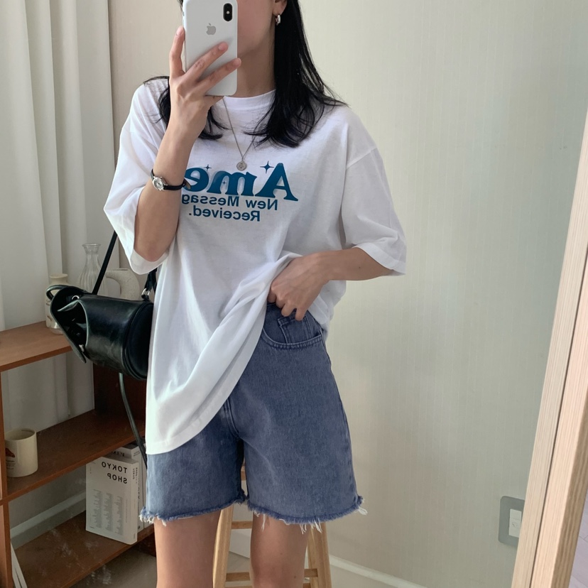 HELLO JINI韓國㊣直郵東大門代購女裝新款25春夏推薦人氣T恤HELLO JINIT恤