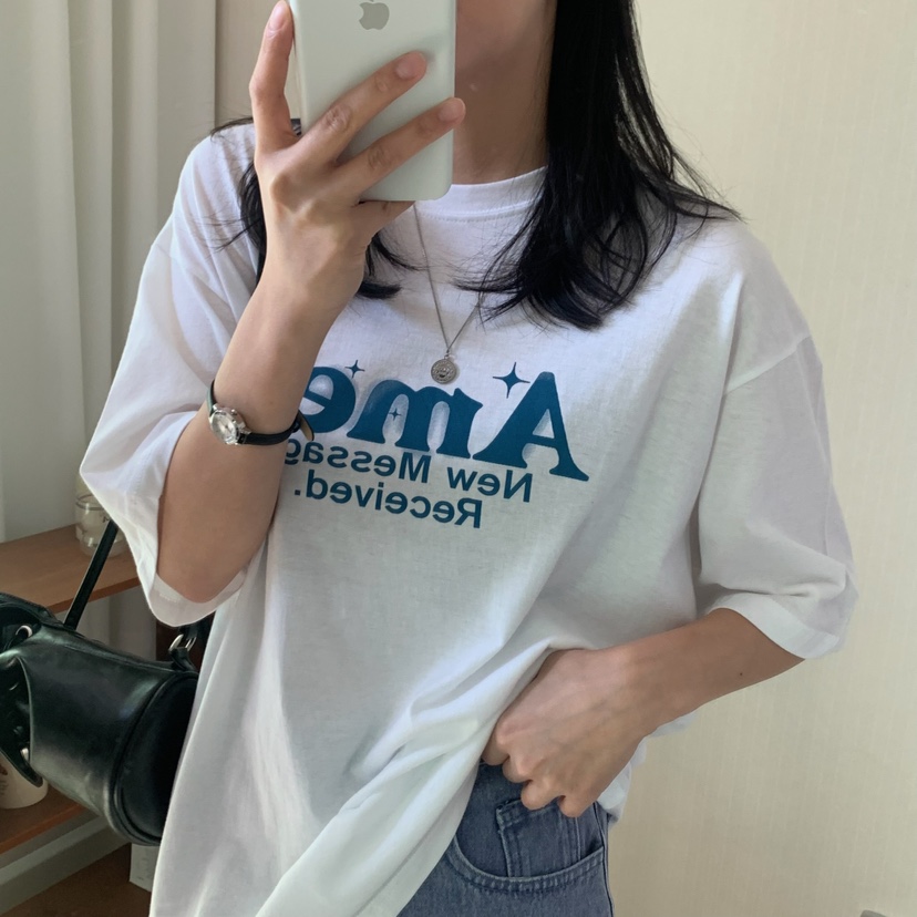 HELLO JINI韓國㊣直郵東大門代購女裝新款25春夏推薦人氣T恤HELLO JINIT恤