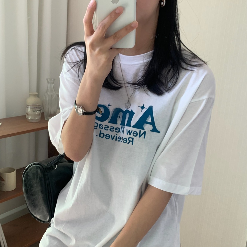 HELLO JINI韓國㊣直郵東大門代購女裝新款25春夏推薦人氣T恤HELLO JINIT恤