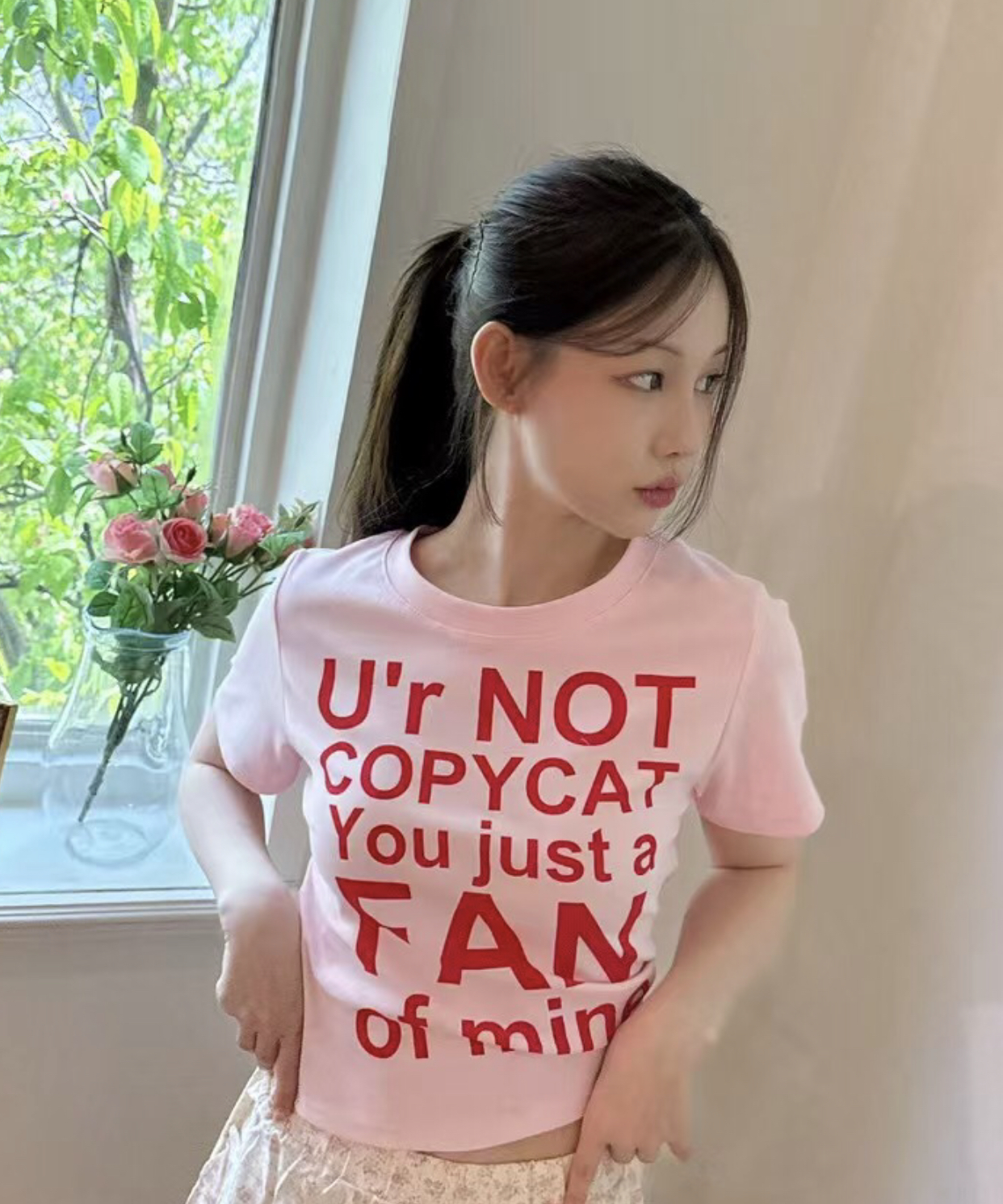 THEHANDS直郵韓國代購㊣女裝新品休閑推薦熱賣25春夏時尚T恤THEHANDST恤圖色2