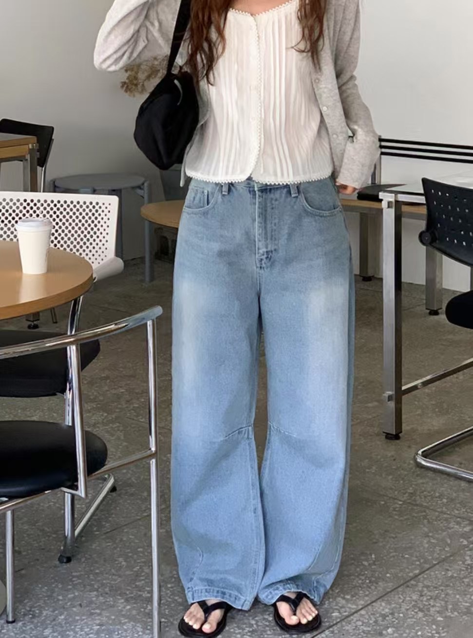 SOIL韓國直郵㊣東大門實拍女裝新品推薦25春夏人氣時尚牛仔褲SOIL牛仔褲圖色2