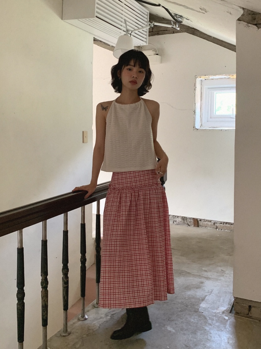 SLAT韓國直郵㊣東大門實拍女裝新品休閑時尚人氣推薦25春夏長裙SLAT長裙