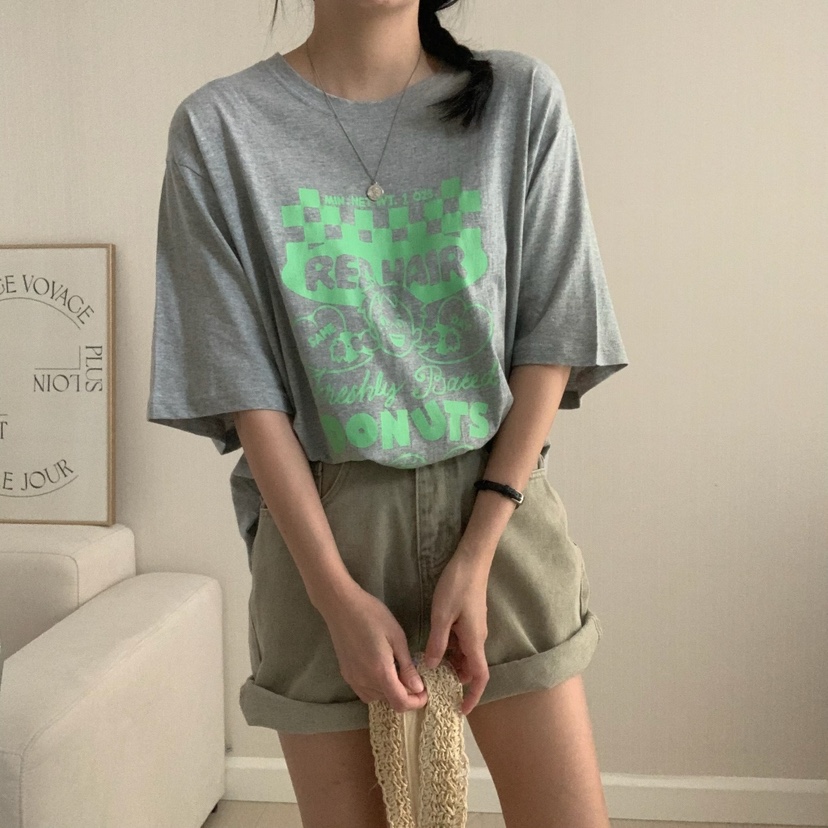 HELLO JINI韓國直郵㊣東大門實拍女裝新款人氣推薦時尚T恤HELLO JINIT恤