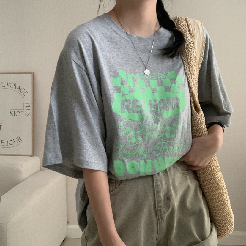 HELLO JINI韓國直郵㊣東大門實拍女裝新款人氣推薦時尚T恤HELLO JINIT恤