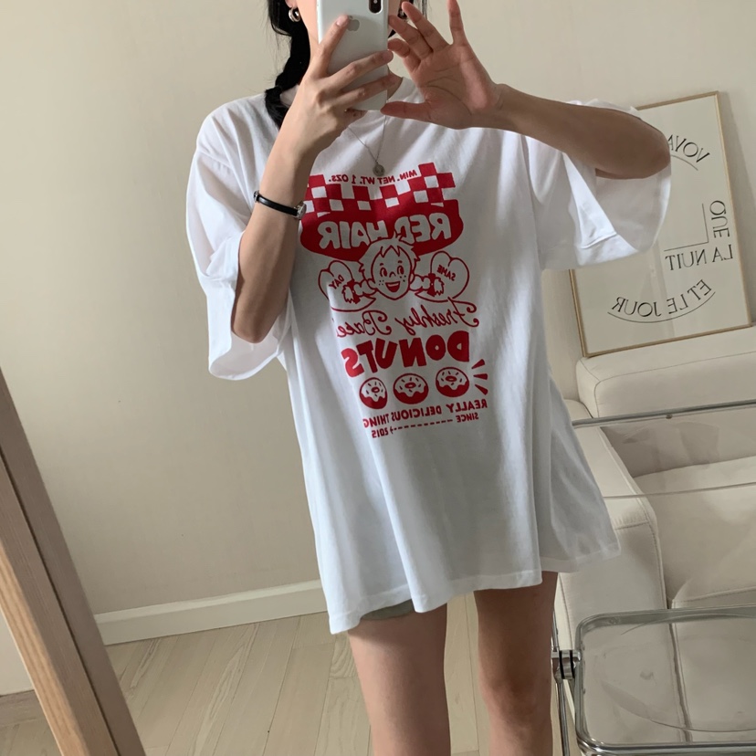 HELLO JINI韓國直郵㊣東大門實拍女裝新款人氣推薦時尚T恤HELLO JINIT恤