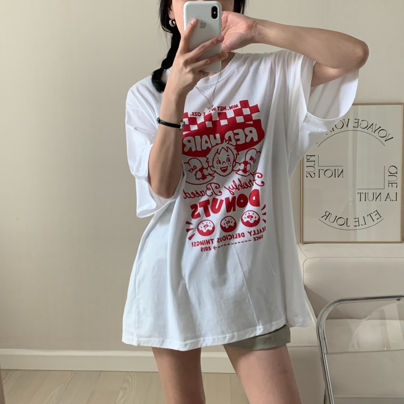 HELLO JINI韓國直郵㊣東大門實拍女裝新款人氣推薦時尚T恤HELLO JINIT恤