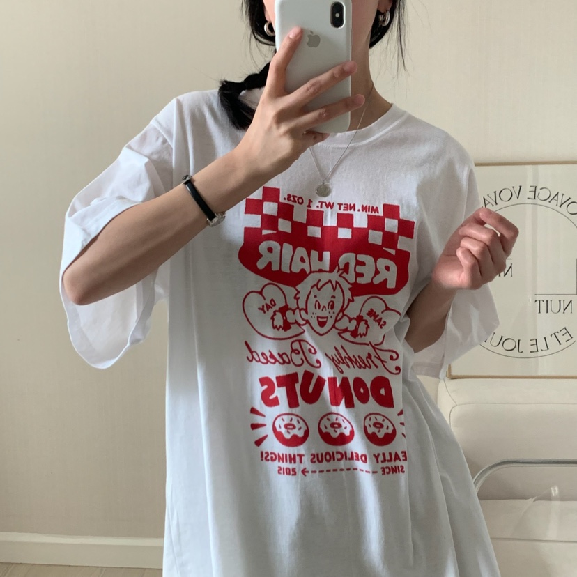 HELLO JINI韓國直郵㊣東大門實拍女裝新款人氣推薦時尚T恤HELLO JINIT恤