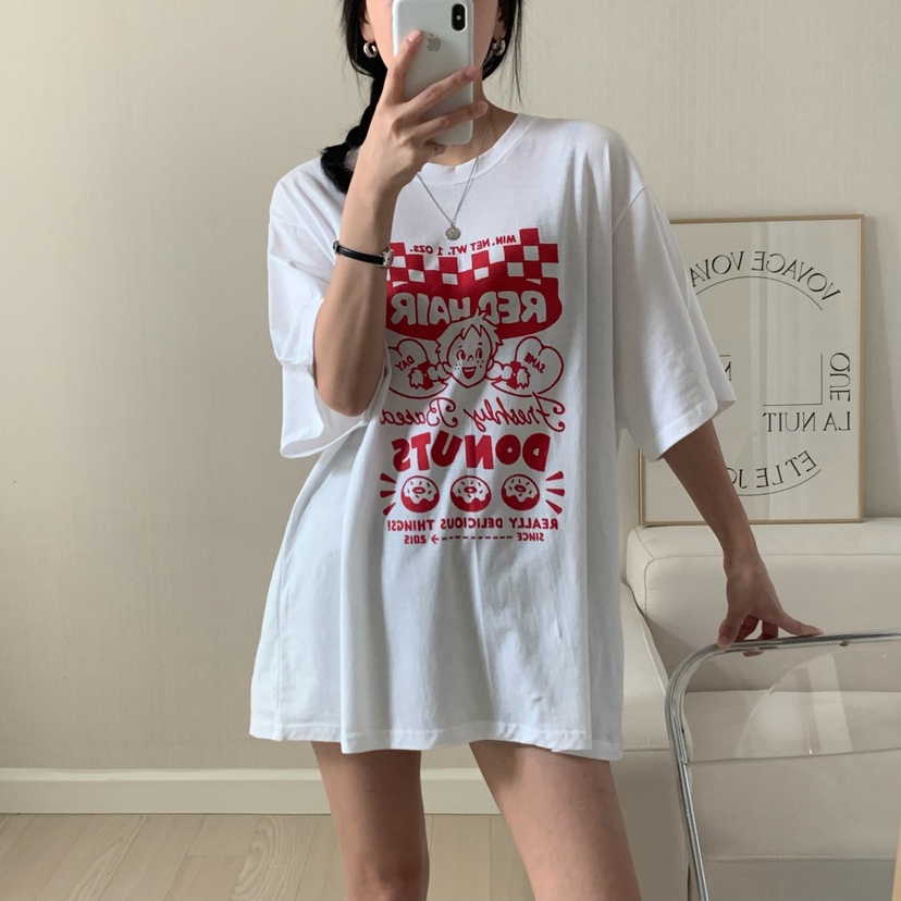 HELLO JINI韓國直郵㊣東大門實拍女裝新款人氣推薦時尚T恤HELLO JINIT恤