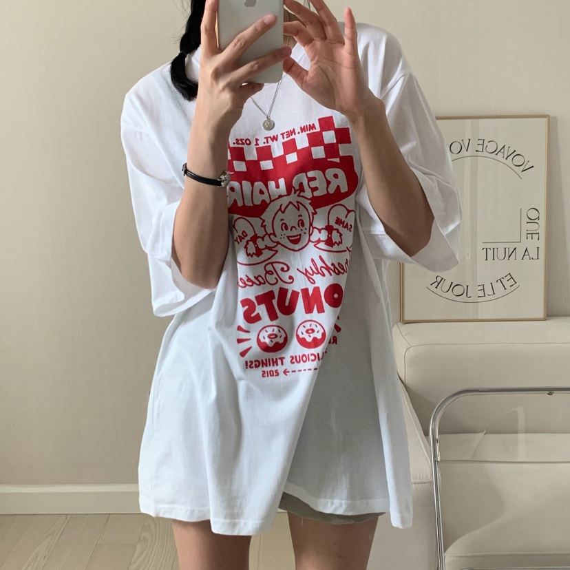 HELLO JINI韓國直郵㊣東大門實拍女裝新款人氣推薦時尚T恤HELLO JINIT恤