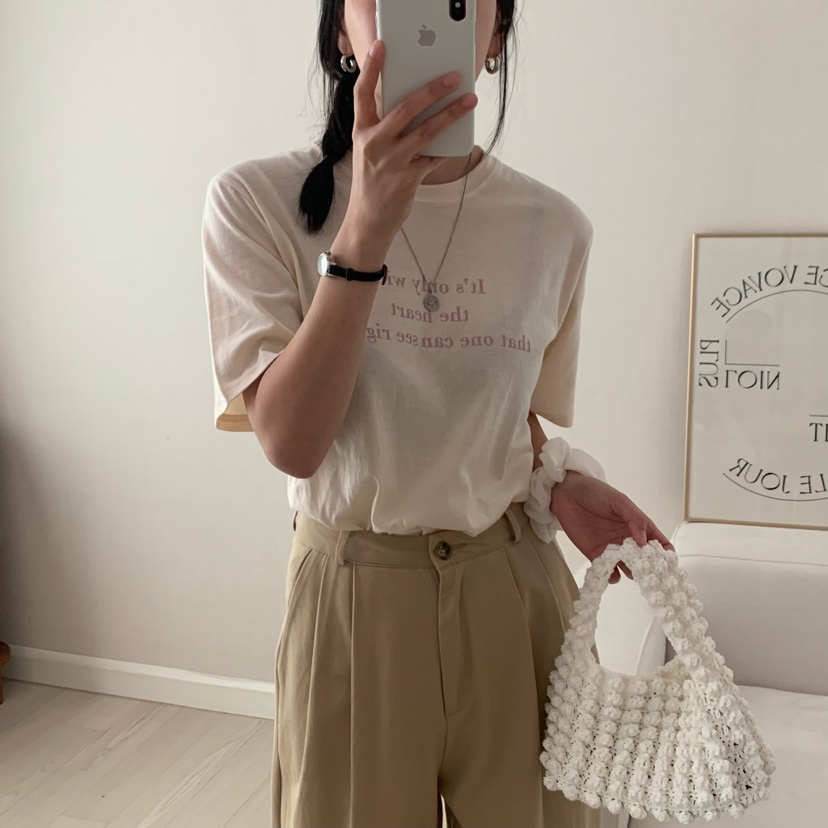 HELLO JINI直郵韓國代購㊣女裝新款25春夏推薦熱賣時尚T恤HELLO JINIT恤