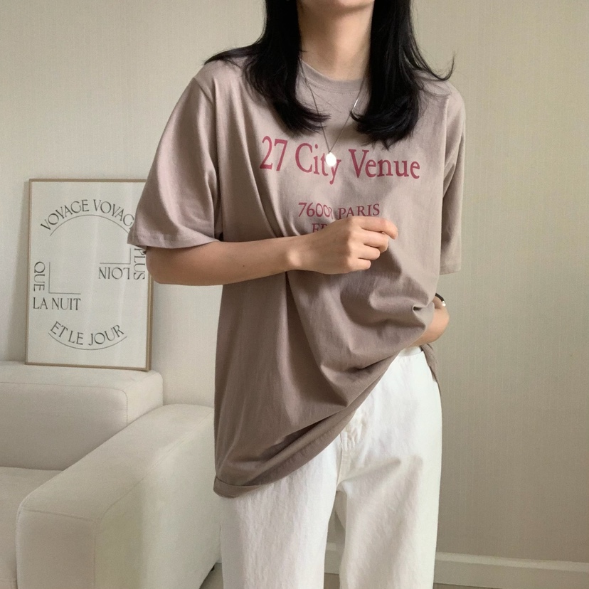 HELLO JINI韓國㊣直郵東大門代購女裝新款時尚人氣熱賣T恤HELLO JINIT恤