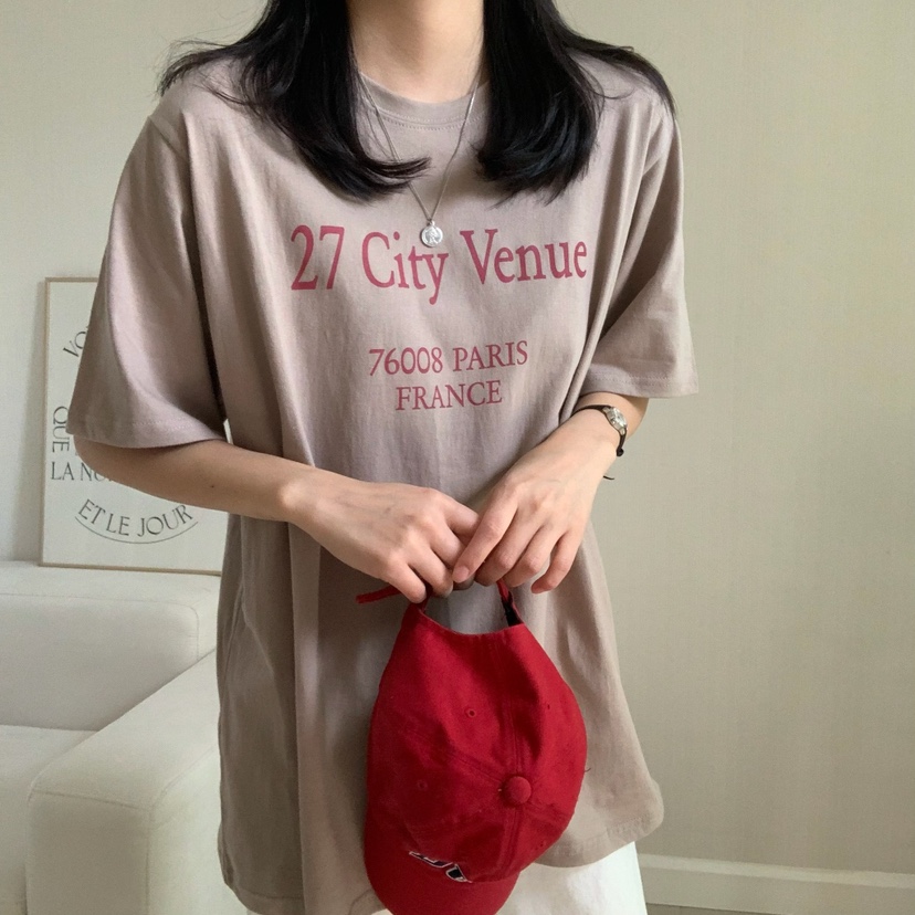 HELLO JINI韓國㊣直郵東大門代購女裝新款時尚人氣熱賣T恤HELLO JINIT恤